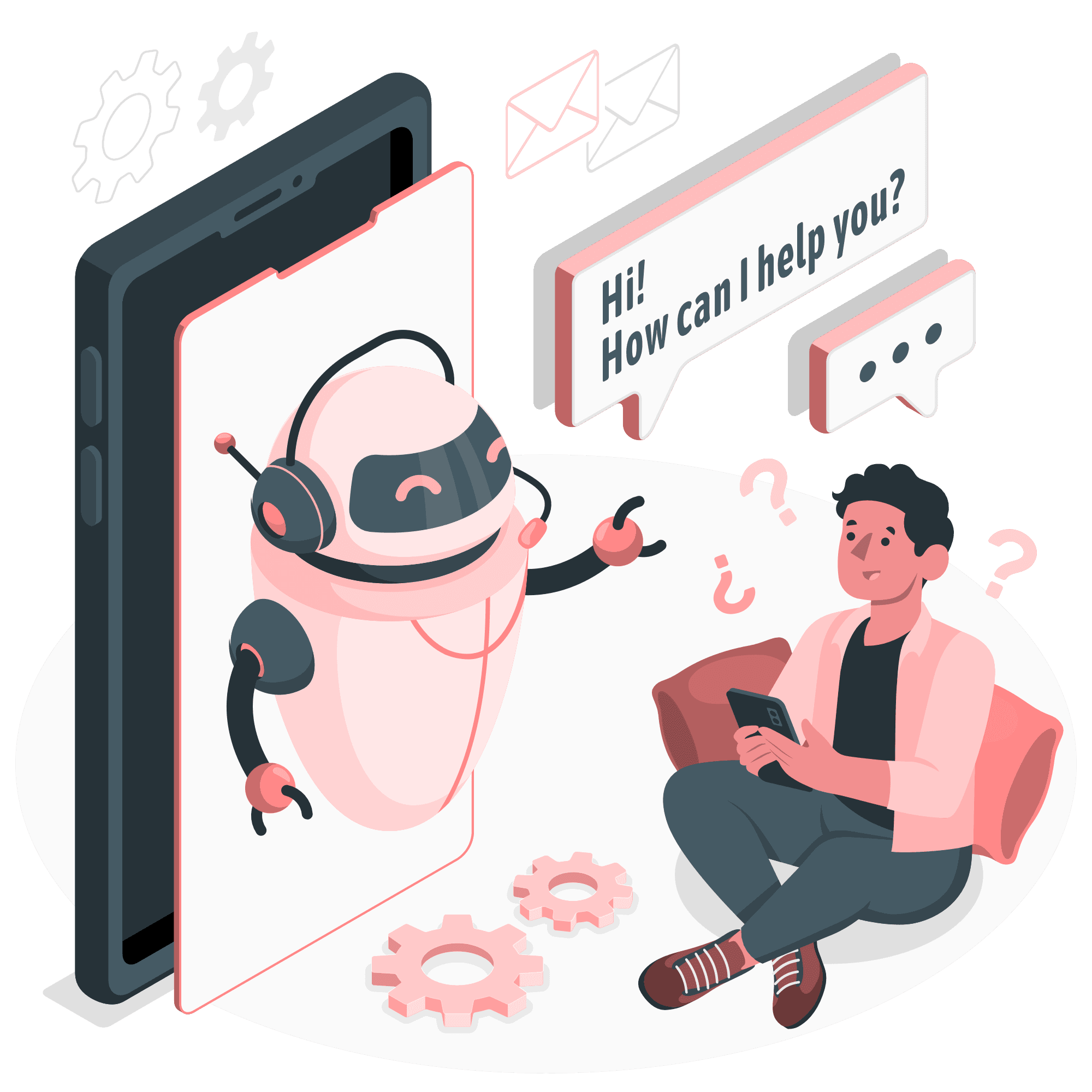Happy client using the app