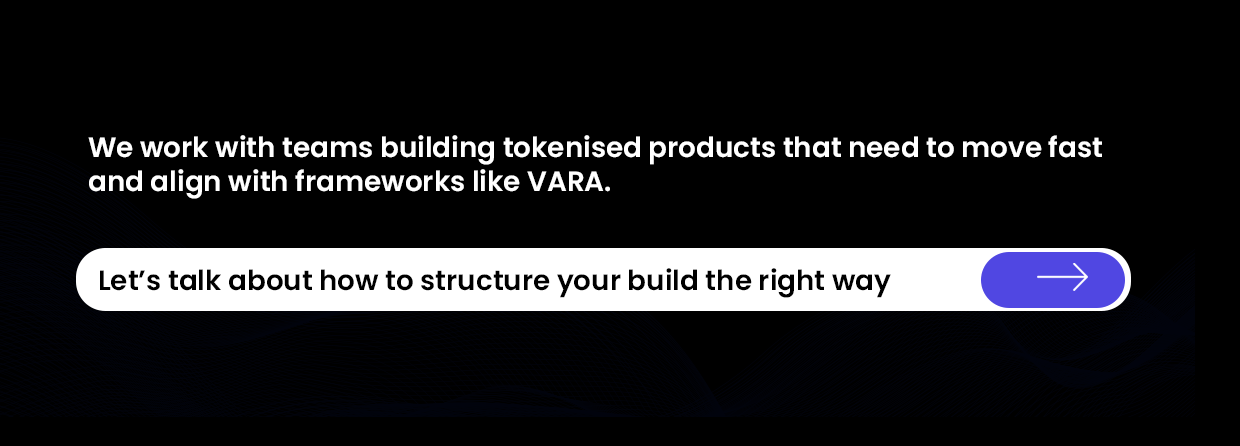 building tokenised products